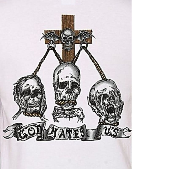 Avenged Sevenfold A7X God Hates Us metal rock Official T-Shirt S NWT - Picture 5 of 5